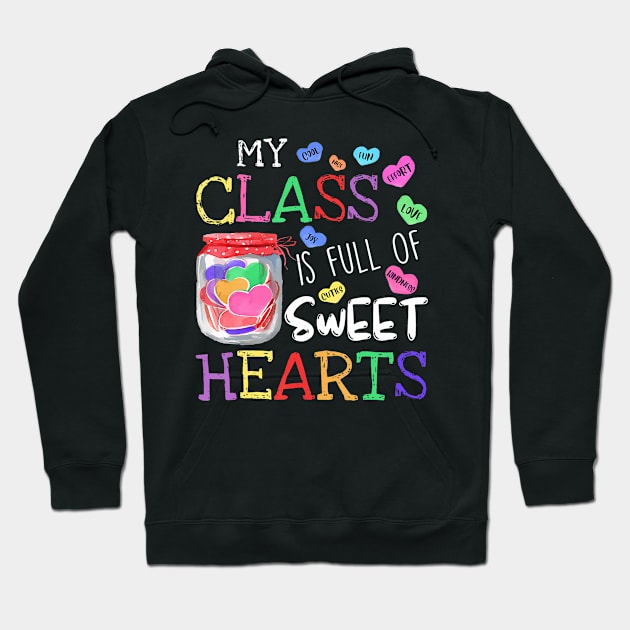 Valentines Day for Teachers Cute Valentines Teacher Hoodie by deptrai0023